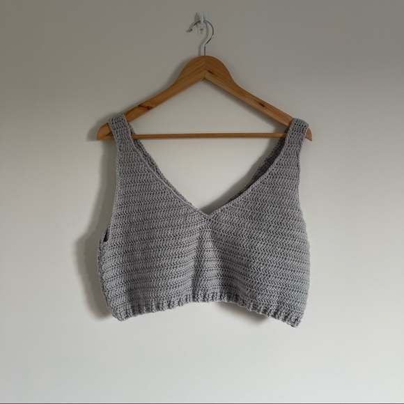 Handmade Crochet Crop Cami - Picture 1 of 3